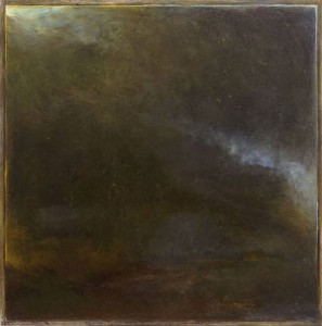 Jake Berthot, Coming Morning, 2005, oil on canvas, 25 x 25 inches, Courtesy of Betty Cuningham Gallery