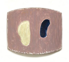 Ron Gorchov, Thersites (Chastened), 2012. Oil on linen, 34 3/4 x 42 1/4 x 8 3/4 inches. Courtesy of Cheim & Read