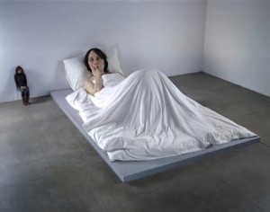 Ron Mueck, In Bed, 2005, Mixed media, 63 3/4 x 255 7/8 x 155 1/2 inches