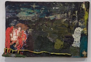 Self-Portrait 54 2006, oil, wood, papier-mache on wood, 21 x 30 x 4 inches