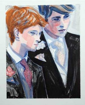 Elizabeth Peyton, Prince William and Prince Harry, 2000. Lithograph, 24 x 19 inches