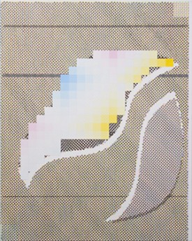 Pierre Obando, Edits, 2008-09. Acrylic on canvas, 30 x 24 inches