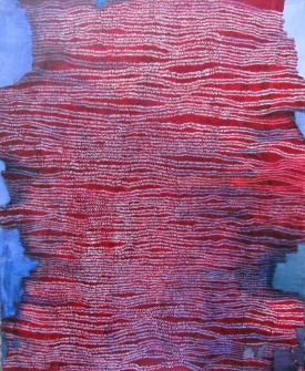Fran O'Neil, Reel, 2009. Oil on canvas, 74 x 60 inches