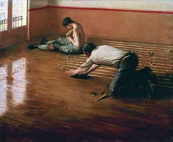 Gustave Caillebotte, The Floor Scrapers, 1876. Oil on canvas, 31-1/2 x 39-3/8 inches. Private collection