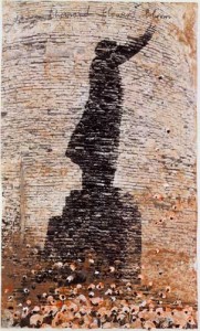 Anselm Kiefer, Let a Thousand Flowers Bloom 2000. Gouache, sand, ash and charcoal on two torn and pasted photographs, 50-1/4 x 30-1/4 inches. The Metropolitan Museum of Art, Joseph H. Hazen Foundation Purchase Fund, 2001 © Anselm Kiefer. Photo credit: The Metropolitan Museum of Art, New York