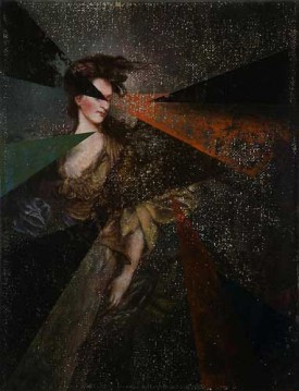 Ross Chisholm, Irradiation 2009. Oil on canvas, 7.87 x 5.91 inches. Images courtesy of Marc Jancou Contemporary