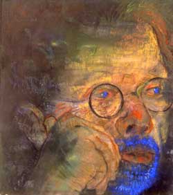 Portrait of the Artist, 2001. Pastel on paper, 19-1/4 x 17-3/8 inches. The Metropolitan Museum of Art, New York Purchase, Gertrude Whitney Conner Gift, 2001