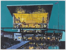 Enoc Perez, Pavilion of the Soviet Union, Expo 67 2009. Oil on canvas, 60 by 80 inches. Courtesy the Artist and Mitchell-Innes & Nash