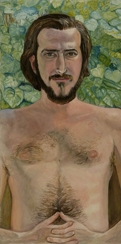 Joachim Neugroschel 1970 Oil on canvas, 38 x 18 inches Courtesy I-20 Gallery