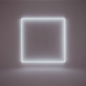 Doug Wheeler, Untitled 1969. Acrylic, neon tubing, and wood, 91-1/2 x 91-1/2 x 7-1/2 inches. David Zwirner Gallery