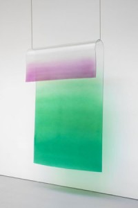 Craig Kauffman, Untitled 1969. Acrylic and lacquer on plastic, 73 x 8-1/2 x 50 inches