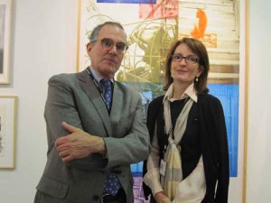 Chelsea newcomers Larry Shopmaker and Betsy Senior (with a Rauschenberg).