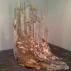 Diana Al-Hadid, Actor 2009. Wood, polystrene foam plaster, polymer gypsus fiberglass, aluminum foil, silverleaf, paint, 90 x 84 x 44 inches, on view with Galerie Michael Janssen, Berlin at the Armory Show