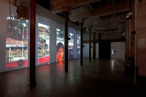 Pawel Wojtasik, At the Still Point, 2010, 5-channel video installation with soundscape by Stephen Vitiello. Photo by Etienne Frossard. Image courtesy of Smack Mellon.