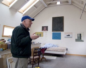 Victor Pesce in his Connecticut studio, Fall 2009, by Greg Lindquist