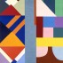 Shirley Jaffe, The Gray Center, 1969. Oil on canvas, 76¾ x 51¼ inches. Courtesy Tiber de Nagy Gallery.