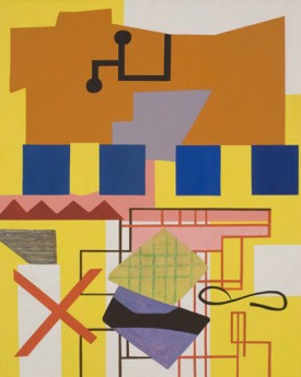 Shirley Jaffe, Labyrinth, 2009-10. Oil on canvas, 32 x 25½ inches. Courtesy Tibor de Nagy Gallery