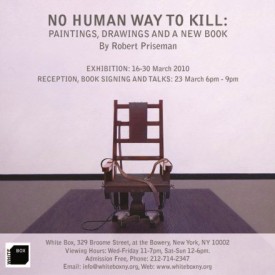 Robert Priseman, poster for exhibition "No Human Way to Kill" at White Box
