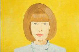Alex Katz, Anna Wintour, 2009. Oil on canvas, 60 x 84 inches. Courtesy Timothy Taylor Gallery
