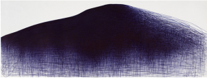 Il Lee, MBL 017, 2006. Ballpoint pen on paper, 19 x 40-1/2 inches. Courtesy of Art Projects International.