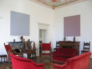 installation view at the Villa Panza Museum, Varese, Italy with works by Ruth Ann Fredenthal
