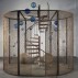 Louise Bourgeois, Cell (The Last Climb), 2008. Steel, glass, rubber, thread and wood, 151-1/2 x 157-1/2 x 118 inches. Collection National Gallery of Canada, Ottawa. Photo: Christopher Burke