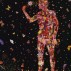 Fred Tomaselli, Fungi and Flowers, 2002, Leaves, photo collage, acrylic, and resin on wood panel, 48 x 36 inches, Private collection, courtesy James Cohan Gallery, New York