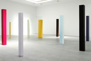 installation view of the exhibition, Anne Truitt Sculpture 1962-2004 at the Matthew Marks Gallery, May 8 to June 26, 2010