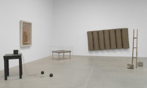 installation photo of the exhibition under review