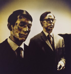 Gilbert and George, Great Expectations, 1972. Dye transfer print,11-1/2 x 11-1/2 inches. The Museum of Modern Art, New York. Art & Project/Depot VBVR