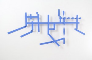 Rebecca Smith, Karagol Dag Glacier, Turkey 2006, painted metal, 36 x 60 x 4 inches