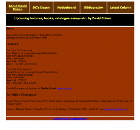 a vintage page of artcritical