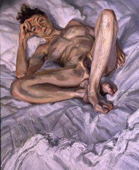 Lucian Freud, Naked Portrait, 2004-05, Oil on canvas, 40 x 32 inches