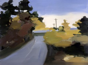Maureen Gallace, Late November, 2005, Oil on panel, 9 x 12 inches