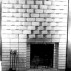 Josef Albers, Fireplace, 1955. Off-white firebrick, 87 x 64 inches, North Haven CT, Irving Rowe House.