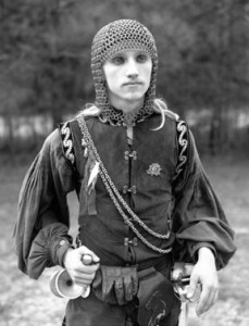 Justine Kurland The Fencer, 2004, toned silver gelatin print, 22-3/4 x 17-3/4 inches, Courtesy Gorney Bravin & Lee.
