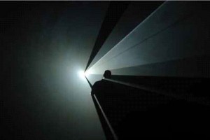 Anthony McCall, You and I, Horizontal (I), 2005, computer file, digital projector, 50 mins., dimensions variable