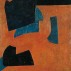 Serge Poliakoff, Orange et Bleu, 1951. Oil on canvas, 39-1/3 x 31-1/2 inches. Courtesy of Cheim & Read