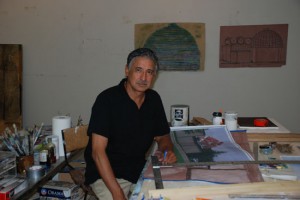 Roberto Juarez in his Canaan, NY studio, Summer 2010. Photography be Eric Gelber