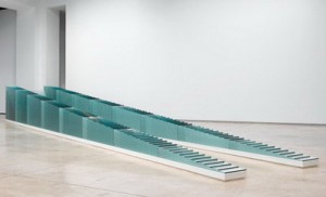 Corban Walker, Runway, 2007, Diamante glass, 46 1/4 x 417 1/2 x 62 3/4 inches