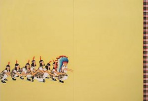 Su-En Wong Colonial Cream 2005, colored pencil and acrylic on panel, 94 x 136 inches, Courtesy Danese