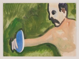 Peter Doig, Untitled, 2007, Oil on paper, 20 x 27 inches, Courtesy Gavin Brown's Enterprise
