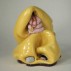 Kathy Butterly, Between a Rock and a Soft Place, 2006-2007, Porcelain, earthenware and glaze, 6-1/2 x 6-1/2 x 5-3/4 inches
