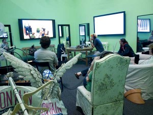 Installation shot, Ryan Trecartin, Courtesy of Elizabeth Dee