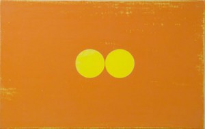David Diao, Balls, 2008, Acrylic on canvas, 18 x 28 inches, Courtesy of Postmasters Gallery