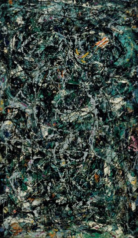 Jackson Pollock, Full Fathom Five, 1947. Oil on canvas with nails, tacks, buttons, key, coins, cigarettes, matches, etc., 50-7/8 x 30-1/8 inches. The Museum of Modern Art, New York. Gift of Peggy Guggenheim; Digital Image © The Museum of Modern Art / Licensed by SCALA / Art Resource, NY © 2008 The Pollock-Krasner Foundation / Artists Rights Society (ARS), New York