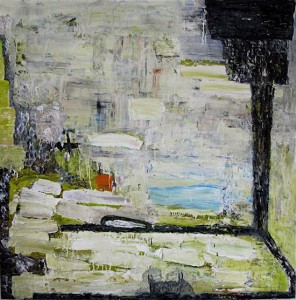 Brenda Goodman, Loss, 2009. Oil on wood, 60 x 60 inches. Courtesy of John Davis Gallery