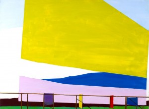 Laura Newman, Billboard II, 2009, Oil on canvas, 22x 30 inches, Courtesy Ana Leonowens Gallery