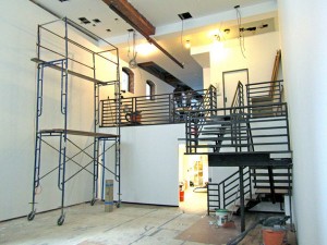 The Dodge Gallery under construction, New York City, 2010
