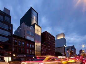 Sperone Westwater's new premises on the Bowery, with the New Museum to the right. Photo: Nigel Young, Foster + Partners